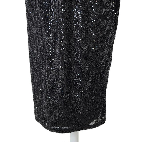 Smash  + Tess The Forever Frosted Dress Black Size Medium Allover Sequin NWT - Picture 10 of 11